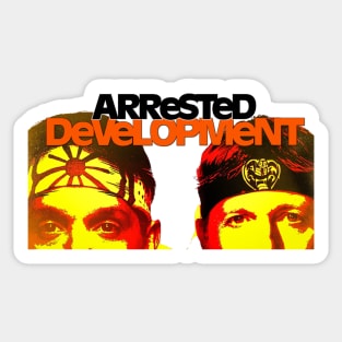 Cobra Kai / Arrested Development Mash-Up Sticker